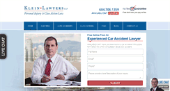 Desktop Screenshot of callkleinlawyers.com