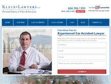 Tablet Screenshot of callkleinlawyers.com
